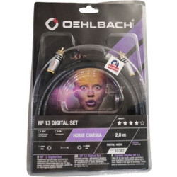 Oehlbach NF 13 Digital Set Καλώδιο coaxial 2m Black