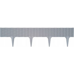Φράχτης Κήπου Πλαστικός PROSPERPLAST 3,90m x18,5Υcm (5τμχ) IBRA-405U Γκρί