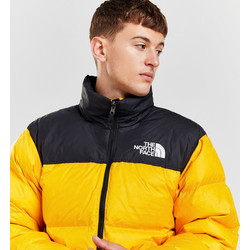 The North Face 1996 Retro Nuptse Ανδρικό Μπουφάν Χειμωνιάτικο Puffer Μαύρο Κίτρινο NF0A3C8D-ZU3