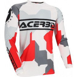Acerbis MX Μπλούζα Linear Subway White/Grey/Red