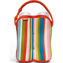Built Bottle Buddy Two Bottle Tote With Holder (Baby Pink Stripe) - (BBY-BBD2-BPS)