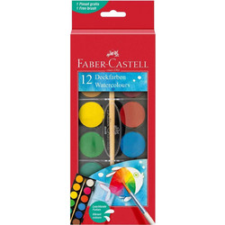 Faber-Castell Σετ Νερομπογιές με Πινέλο 12 Χρώματα 125018