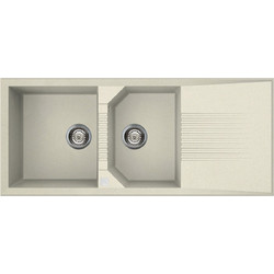 Elleci Tekno 500 Ένθετος Νεροχύτης Γρανίτη Bianco Antico 116x50cm