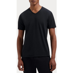 T-SHIRT DSTREZZED DS_STEWART SLUB JERSEY V-NECK BLACK DSTREZZED