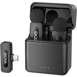 BOYA BY-V30 Σετ 2 Μικρόφωνα Πέτου USB-C / Lightning