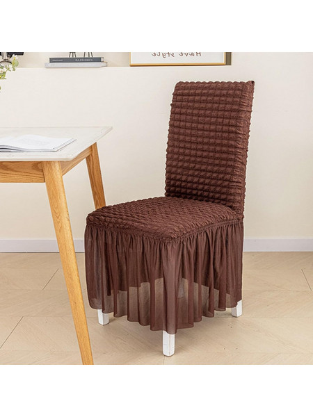 Ελαστικό Κάλυμμα Καρέκλας Καφέ Με Πλάτη 45x65cm Galifas 7925657 - Galifas