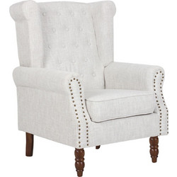 Woodwell Μπερζέρα Λευκή Rosy Ε7118,3K Ε7118,3Κ