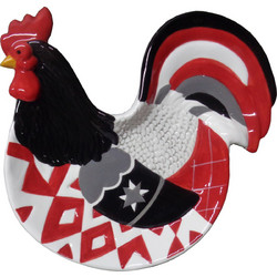 Πασχαλινή Πιατέλα Κεραμική Red Rooster 26cm