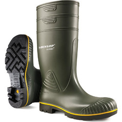 Dunlop Acifort Γαλότσες Εργασίας Γονάτου Χακί B440631