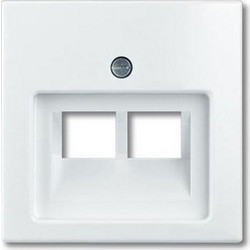 BASIC55 ΠΛΑΚΙΔΙΟ ΠΡΙΖΑΣ ΤΗΛΕΦΩΝΟΥ 2 ΕΞΟΔΩΝ ΛΕΥΚΟ ABB