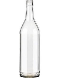 Μπουκάλι Γυάλινο 1lt (Φ.31,5) - Διαφανές 16τμχ