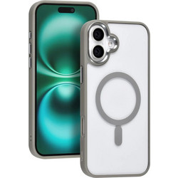 TUNIQ iPhone 16 Plus Back cover case - Magsafe - Silicone - Grey