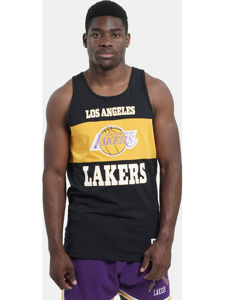 Mitchell & Ness Retro Los Angeles Lakers Ανδρική Αμάνικη Μπλούζα TP9276-LALBLCK Black