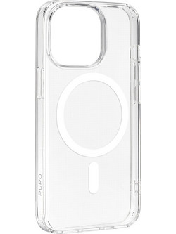 Puro Cover in PC+TPU+TPE with integrated magnets "LITE MAG PRO" for iPhone 15 Pro, white color