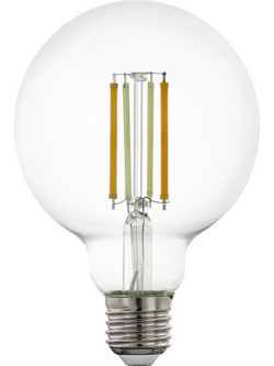 EGLO - E27 G95 Smart Bulb - Clear Glass with Zigbee & Bluetooth