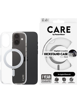 CARE by PanzerGlass - Feature Case - Transparent Silver - MagSafe - iPhone 16