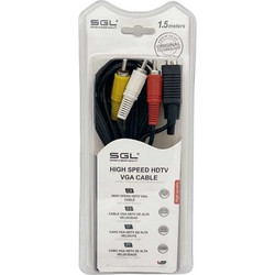 Καλώδιο σήματος VGA σε RCA - 550-3R - 1.5m - 095400