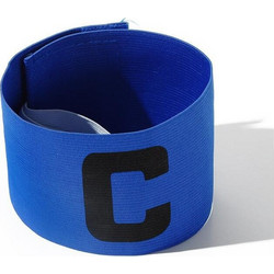 Captain Arm Band (Περιβραχιόνιο Αρχηγού) μονόχρωμο Ligasport - ΜΠΛΕ - ONE SIZE - LIGA SPORT