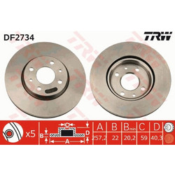 Trw Δισκόπλακα - DF2734