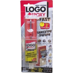 LOGO Logo Fast Εποξική Κατασκευαστική Κόλλα 2 Συστατικών 30ml 65ΑΒ100