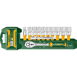 ΚΑΣΤΑΝΙΑ ΜΕ ΚΑΡΥΔΑΚΙΑ 1/2" ΣΕΤ 12 ΤΕΜ JADEVER JDST2212 - 400263