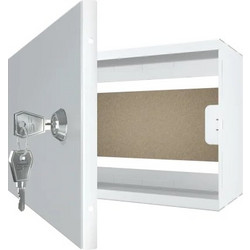 STAL E-MB-TPR1-MP-W ΜΕΤΑΛΛΙΚΟ ΚΟΥΤΙ 240X150X100 ΛΕΥΚΟ ΜΕ ΞΥΛΙΝΗ ΕΠΙΦΑΝΕΙΑ ΣΤΕΡΕΩΣΗΣ