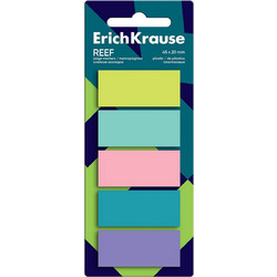 Σελιδοδείκτες Πλαστικοί ErichKrause Reef 45χ20mm 100sheets 5 colors 63167