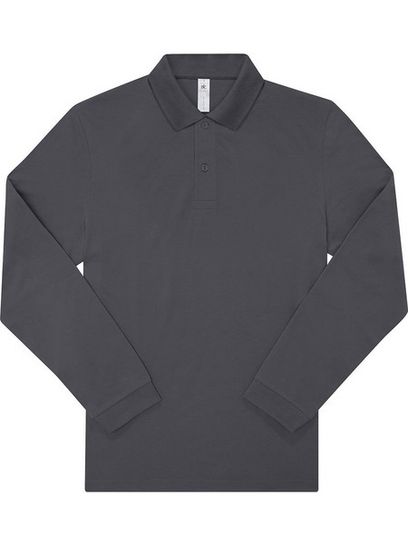 Μακρυμάνικη Μπλούζα Polo PU427 B & C My Polo 210 LSL Dark Grey