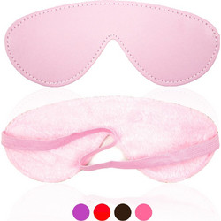 Vegan Leather Blindfold Mask Pink