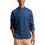 Timberland Ανδρικό Πουκάμισο Λινό Μακρυμάνικο Slim Fit με Mao Γιακά Navy Μπλε TB0A2DC1433