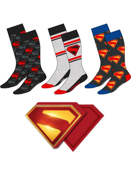 SUPERMAN - 3 Pairs socks Pack (UK Size 5-10,5)