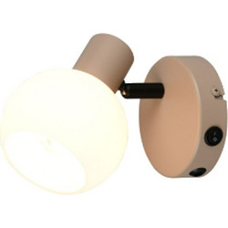 Φωτιστικό Τοίχου - Σποτ Boba R86371743 E14 10W 10x13,5cm Beige RL Lighting