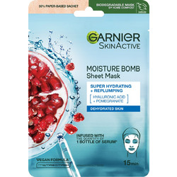 Garnier Moisture Bomb Sheet Μάσκα Προσώπου για Ενυδάτωση με Υαλουρονικό 32gr