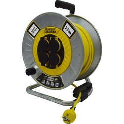 Stanley SXECFM2RCSE Μπαλαντέζα Καρούλι Μεταλλικό IP44 25m H05VV-F-3G2,5mm SXECFM2RCSE