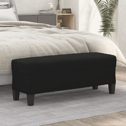 vidaXL Πάγκος Μαύρος 100x35x41 εκ. από Ύφασμα Μικροϊνών 349468