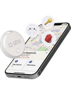 SBS Track My Circle White Anti-Lost Tracker Apple Find My White 1 Pack