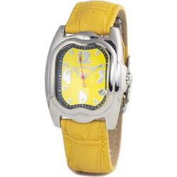 Chronotech Γυναικείο Ρολόι με Κίτρινο Δερμάτινο Λουράκι CT7274L-02
