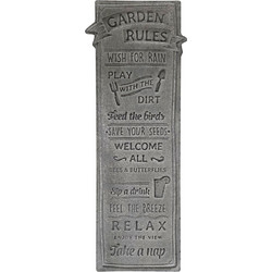 Artekko Sign Γκρι Μεταλλική Πινακίδα Τοίχου (65x23x1)cm