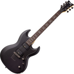 Schecter Demon S-II Ηλεκτρική Κιθάρα Double Cut με HH Μαγνήτες και Ταστιέρα Wenge Satin Aged Black