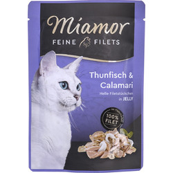 Finnern Miamor Feine Filets Adult with Tuna & Squid in Jelly 100gr 34-057