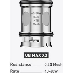Lost Vape UB Max Coil X3 0.3Ω - Kanthal - DTL