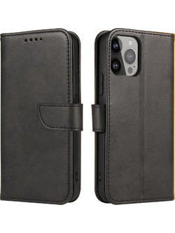 Magnet Case with flap and wallet for Realme 11 - black