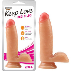 Chisa Novelties Bedi Ρεαλιστικό Dildo με Βεντούζα & Όρχεις 17cm Flesh