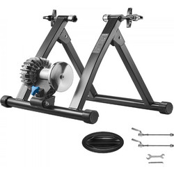 VEVOR Bike Trainer, Τροχοί 660,4-736,6 mm & 700C, Πτυσσόμενη βάση υγρού ποδηλάτου για άσκηση σε εσωτερικό χώρο με σουβλάκι γρήγορης απελευθέρωσης & μπλοκ ανύψωσης μπροστινού τροχού, Κατάλληλο για ποδή