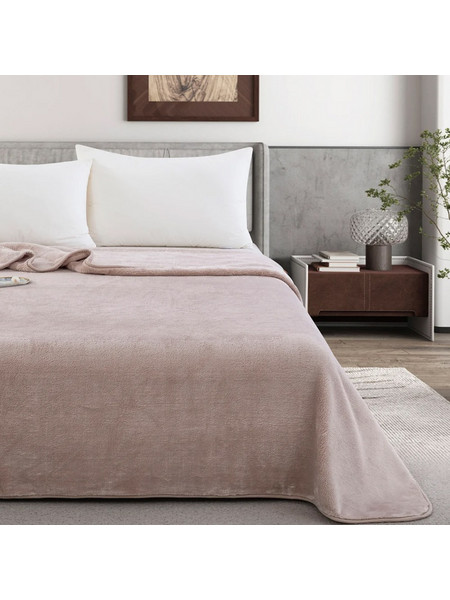 Κουβέρτα Zurigo μονή Μπεζ 160x240cm Liolios Home 2799