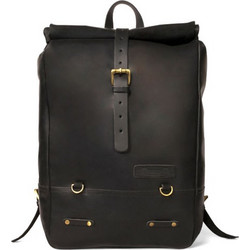 Trip Machine Δερμάτινη Τσάντα Μοτοσυκλέτας ή πλάτης Backpack/Saddlebag 15 liter. Black