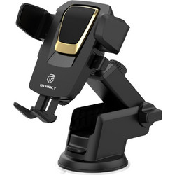 Βάση αυτοκινήτου για Smartphones Universal Techancy Black/Gold TM08905
