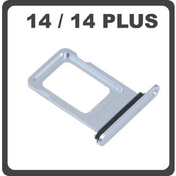 Original for iPhone 14, iPhone14 (A2882, A2649, A2881) / iPhone 14 Plus, iPhone 14+ (A2886, A2632, A2885) SIM Card Tray Blue Μπλε Pulled