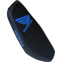Σέλα λεπτή Carbon με μπλέ λογότυπο Honda Innova 125i Racing
