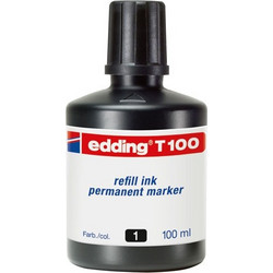 Ανταλλακτικό μελάνι Edding T100 μαύρο (100 ml)